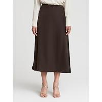 Satin Midi Slip Skirt - thumbnail