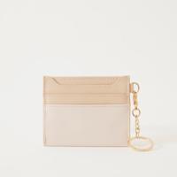 Sasha Solid Card Holder with Keychain Ring