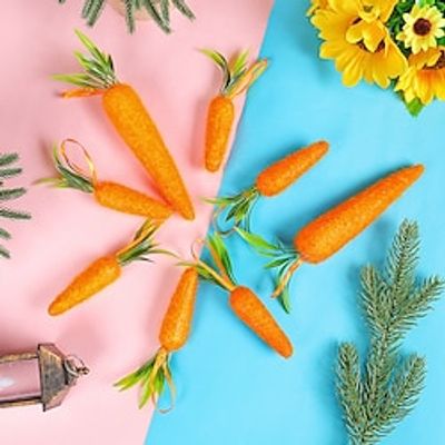 Easter Decorative Carrot Ornaments: Small and Large Carrots, Perfect for Living Room Sofa Display or Easter-themed Table Centerpiece Lightinthebox