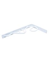 Knape & Vogt Iron Daisy Style Brackets White 8 Inch