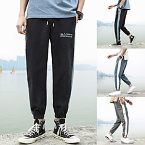 Men's Pants Drawstring Collarless Color Block Sport Athleisure Pants Sleeveless Moisture Wicking Breathable Sweat Out Comfortable Everyday Use Street Casual Daily Lightinthebox