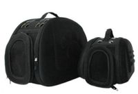 For Pet Soft Breathable Footprint Design Shoulder Bag For Cat & Dogs - Black