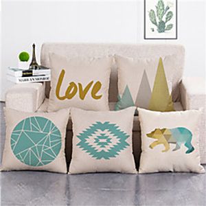 Double Side Cushion Cover 1PC Soft Decorative Square Throw Pillow Cover Cushion Case Pillowcase for Sofa Bedroom Superior Quality Machine Washable Lightinthebox