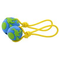 Planet Dog Orbee Ball W, Rope Blue, Green MD