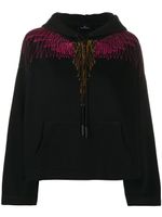 MARCELO BURLON COUNTY OF MILAN Wings relaxed hoodie - Black - thumbnail