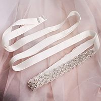 Gemstone Crystal Poly Cotton Blend Wedding Party Evening Sash With Splicing Crystals Rhinestones Women's Sashes Lightinthebox Gemstone Crystal Poly Cotton Blend Wedding Party Evening Sash With Splicing Crystals Rhinestones Women's Sashes Lightinthebox
