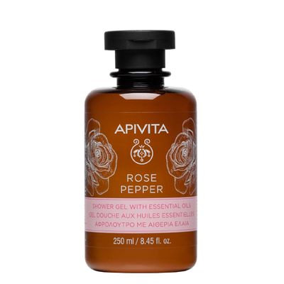 Apivita Rose Pepper Shower Gel with Essential Oils 250ml