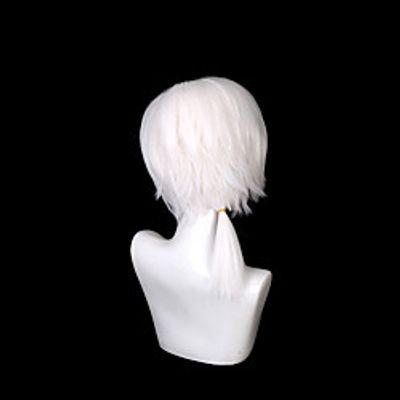 immortal you actor immortal cos wig white short hair ponytail spot miniinthebox
