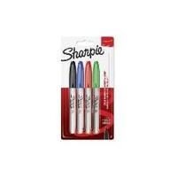 Sharpie Permanent Marker Fine (Pack of 4) (Assorted Colors) - thumbnail