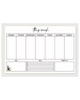 KK Magnetic Dry Erase White Planner Board Sheet 40 x 30 cm white