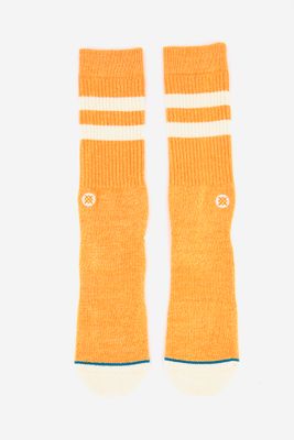 Mens Salty Classic Crew Socks Orange Mens Salty Classic Crew Socks Orange