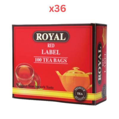 Royal Red Label Tea Bag 100 Pack of 36