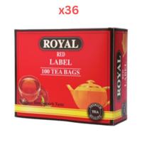 Royal Red Label Tea Bag 100 Pack of 36