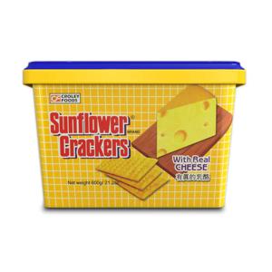 Croley Foods Sunflower Crackers with Real Cheese, 600gm