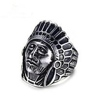 Men Band Ring Geometrical Silver Steel Totem Series Fashion 1pc 9 10 11 12 / Men's miniinthebox - thumbnail