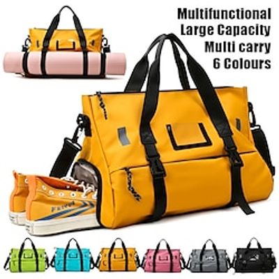 Women's Handbag Crossbody Bag Shoulder Bag Gym Bag Duffle Bag Oxford Cloth Outdoor Daily Holiday Zipper Large Capacity Waterproof Durable Solid Color Color Block Black Yellow Blue miniinthebox