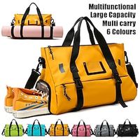 Women's Handbag Crossbody Bag Shoulder Bag Gym Bag Duffle Bag Oxford Cloth Outdoor Daily Holiday Zipper Large Capacity Waterproof Durable Solid Color Color Block Black Yellow Blue miniinthebox - thumbnail