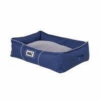 Rogz Lekka Cushioned Bed For Dog - Navy/Grey - Small
