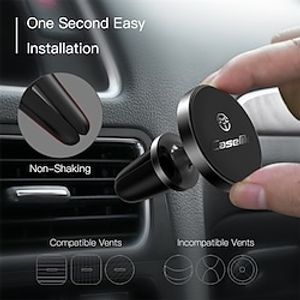 Car Phone Holder Portable Magnetic Removable Phone Holder for Car Car Air Vent Compatible with Samsung iPhone Phone Accessory Lightinthebox