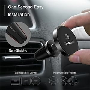 Car Phone Holder Portable Magnetic Removable Phone Holder for Car Car Air Vent Compatible with Samsung iPhone Phone Accessory Lightinthebox