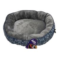 Nutrapet Aahh Dog Bed Snuggly L46 x W36 x H42 cm Flannel Blue Grey Doggies Love - thumbnail