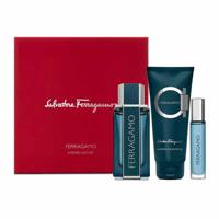 Salvatore Ferragamo Ferragamo Intense Leather (M) Set Edp 100Ml + Edp 10Ml + Shampoo & Sg 100Ml