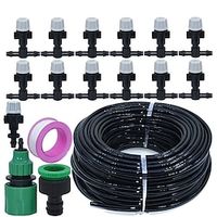 Drip Emitters, 1 Set Automatic Micro Drip Irrigation Watering System Kit Hose Home Garden amp; Adjustable Drippers Greenhouses Potted Grows Lightinthebox - thumbnail