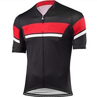 CAWANFLY Men's Short Sleeve Cycling Jersey Summer Black  Red Bike Tracksuit Jersey Top Road Bike Cycling Quick Dry Sports Clothing Apparel  Micro-elastic Lightinthebox - thumbnail