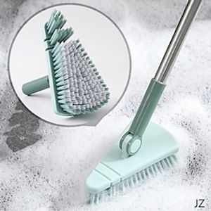 1pc Floor Scrub Brush Shower Scrubber Cleaning Bath Tub And Tile Scrubber Brush Long Handle Detachable Stiff Bristles For Cleaning Shower Bathroom Kitchen Balcony Wall 37.4" Length Lightinthebox