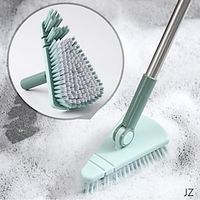 1pc Floor Scrub Brush Shower Scrubber Cleaning Bath Tub And Tile Scrubber Brush Long Handle Detachable Stiff Bristles For Cleaning Shower Bathroom Kitchen Balcony Wall 37.4" Length Lightinthebox - thumbnail