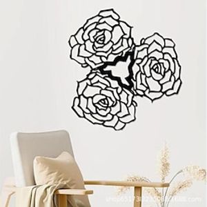 1pc Flowers Vases Metal Wall Art Outdoor Decor  Flower Arrangement Rust Proof Wall Sculpture Ideal For Garden, Home, Farmhouse, Patio And Bedroom miniinthebox