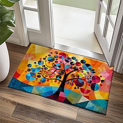 Tree of Life Puzzle Doormat Non-Slip Oil Proof Rug Indoor Outdoor Mat Bedroom Decor Bathroom Mat Entrance Rug Door Mat Lightinthebox