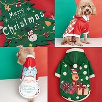 Autumn and Winter Christmas Dog Clothes Dog Clothes Teddy Sweater Thickened VIP Chai Dog Pet Clothes Lightinthebox - thumbnail