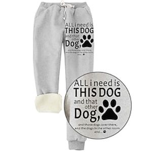 Women's Fleece Sweatpants Chinos Full Length Pocket Sweatpants Savannah Joggers Daily Wear Light Pink Transparent Blue S M Fall  Winter Lightinthebox