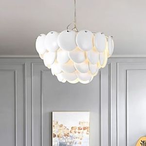 LED Pendnat Light Ceramic Chandelier White Glass Ceiling Chandelier Living Room Interior Decoration Lamp 110-240V Lightinthebox