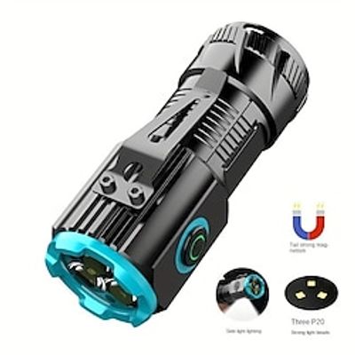 USB Rechargeable High-power Mini Flashlight Cool Gadget Camping Lamp Flashlight Lightinthebox