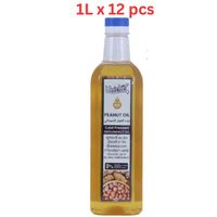 Unichef Cold Pressed Pure Groundnut Peanut Oil 12 X 1 Ltr