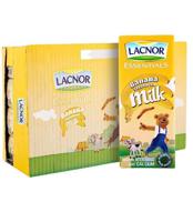 Lacnor Essentials Banana Flavor Milk 180ml Pack of 32