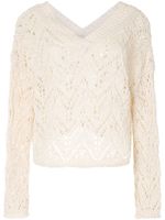 Forte Forte open-knit cotton jumper - NEUTRALS - thumbnail