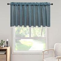 Kitchen Curtains Window Valance Curtains, Short Cafe Curtains Farmhouse For Livingroom, Bedroom, Balcony, Door, Cabinet miniinthebox - thumbnail