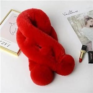 Christmas Winter Scarf for Women Warm Plush Scarf Christmas Gift Collar Scarf Scarves Neck Shrug for miniinthebox