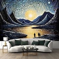 Mountain Landscape Hanging Tapestry Wall Art Large Tapestry Mural Decor Photograph Backdrop Blanket Curtain Home Bedroom Living Room Decoration Lightinthebox - thumbnail