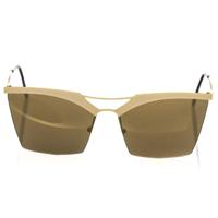 Frankie Morello Chic Gold-Toned Clubmaster Sunglasses (FR-22088)