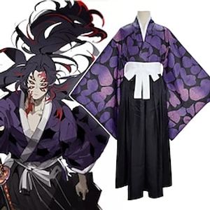 Inspired by Demon Slayer: Kimetsu no Yaiba Kokushibou Anime Cosplay Costumes Japanese Cosplay Suits Costume For Men's Women's Lightinthebox