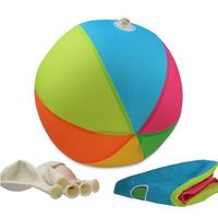 22cm Kids Fun Ball Outdoor Sports Nylon Cycle Inflatable Balloon Beach Colorful Creative Ball