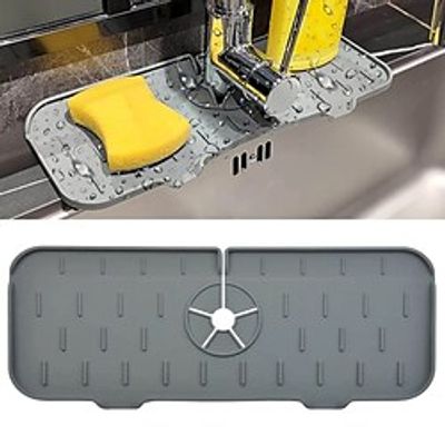 new cross-border silicone drain pad splash-proof silicone pad kitchen bathroom faucet silicone drain pad Lightinthebox