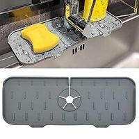 new cross-border silicone drain pad splash-proof silicone pad kitchen bathroom faucet silicone drain pad Lightinthebox - thumbnail
