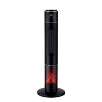 Gratus Tower Heaters with 3D flame effect LED display one button operation 2000W - GPFH2002TC