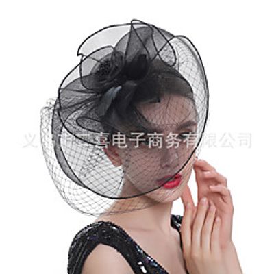 flower butterfly bridal wedding headdress fashion feather hair accessories banquet party hat hairpin headband dual-use miniinthebox