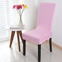 4 Pcs Household Dining Chair Cover Hotel Restaurant Elastic Chair Cover Office All-season Universal Dining Chair Cover Lightinthebox - thumbnail